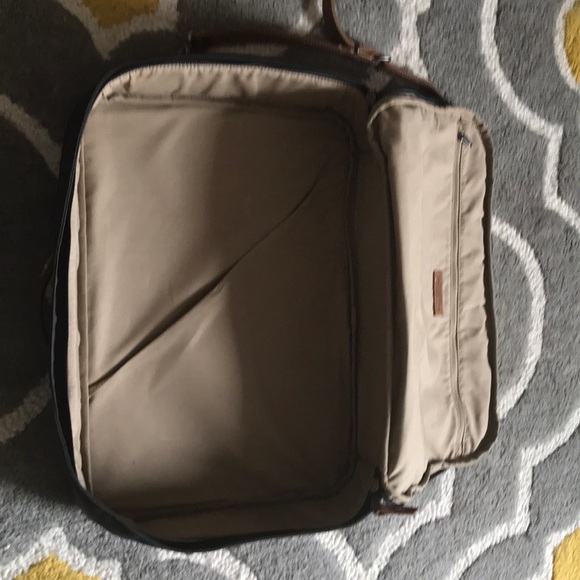 Fjallraven Briefpack—charcoal gray—cognac strap - Picture 2 of 5